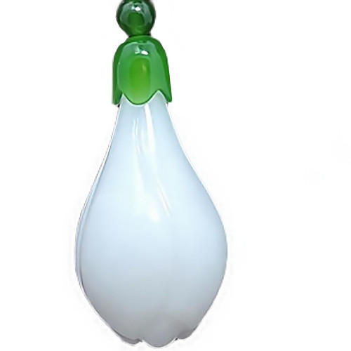 天然新疆和田玉白玉兰花吊坠巧雕白玉兰花碧玉兰花吊坠毛衣链项链 - 图3