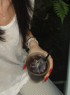 满钻手链 黄打屁S925银精致超闪百搭洗澡不摘ins甜仙小众叠戴手链