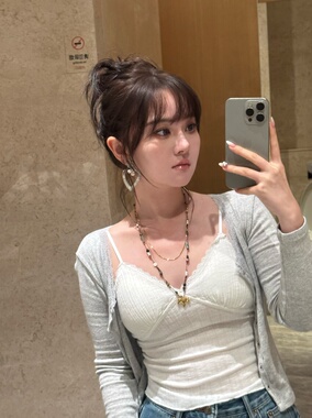 梦游小马驹 黄打屁复古设计感可爱趣百搭小马长链毛衣链叠戴项链