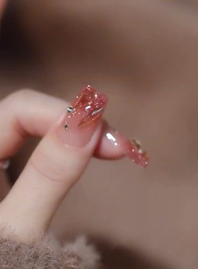 手工定制美甲贴片璀璨星河金属成品假指甲甲片气质显白仙气穿戴甲