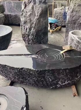 黑山石景观石定制异形加工
