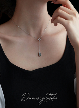 「福禄双全」翡翠葫芦纯银项链