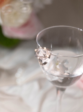 Songette「美神降临」白水晶戒指