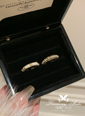 法式宫廷风锆石滴油小众设计戒指