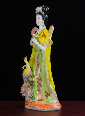 陶瓷凤凰仙子神像凤仙姑摆件