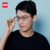 Kính chống bức xạ nam tinh khiết titan siêu nhẹ kính chống kính màu xanh - Kính khung kính mắt rayban Kính khung