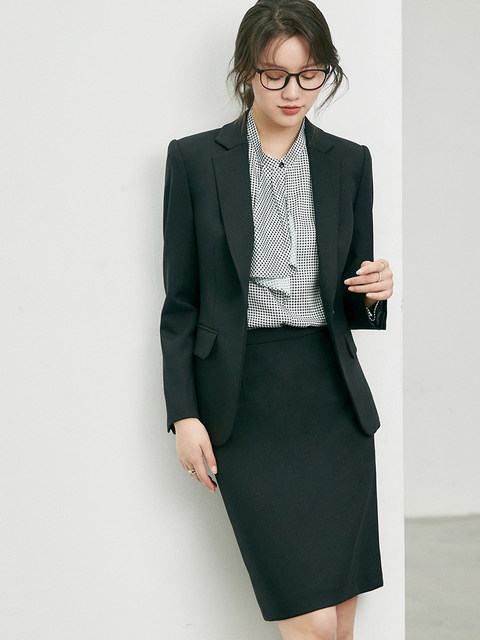 OFFIY high-end temperament black civil servant professional suit