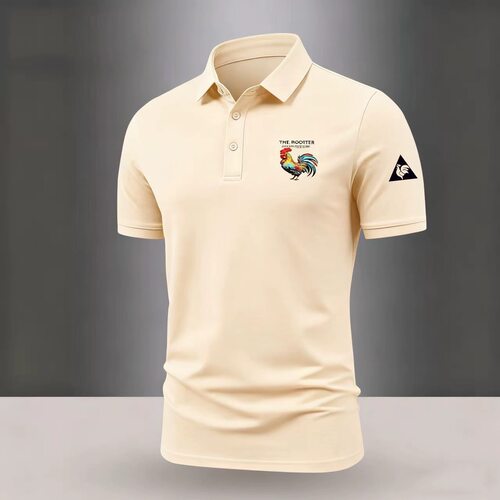 2026法国公鸡新款短袖POLO休闲商务百搭潮流夏季男士T恤翻领上衣 - 图1