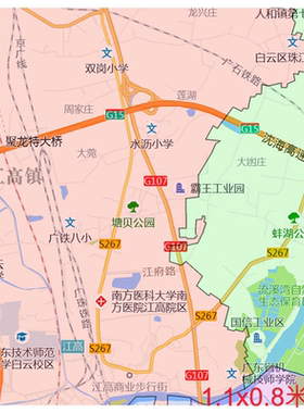 白云区从化番禺海珠花都黄埔荔湾南沙天河越秀广州市各市平面图形