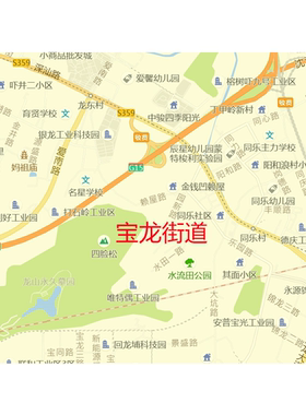 深圳市龙岗区地图行政区划2026路线定制区县街道区域划分贴图