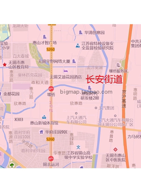 无锡市惠山区地图 2026路线定制城市交通卫星影像区域划分贴图