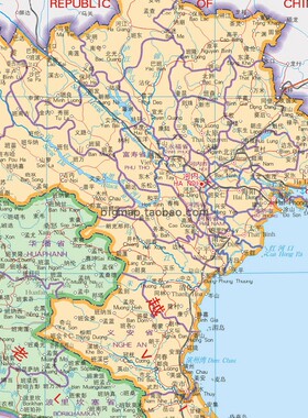 越南地图中文版 外贸公司工厂旅游公司旅行社自由行