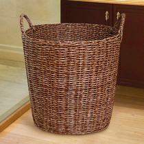 Dirty Laundry Basket Clothes Containing basket Imitation vignes Woven Dolls Toy Baskets Home Laundry Bucket Bathrooms Large Capacity Net Red