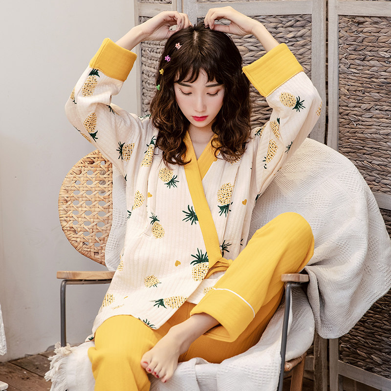 春秋冬季月子服10月份11产后睡衣 喜韵母婴家居服套装