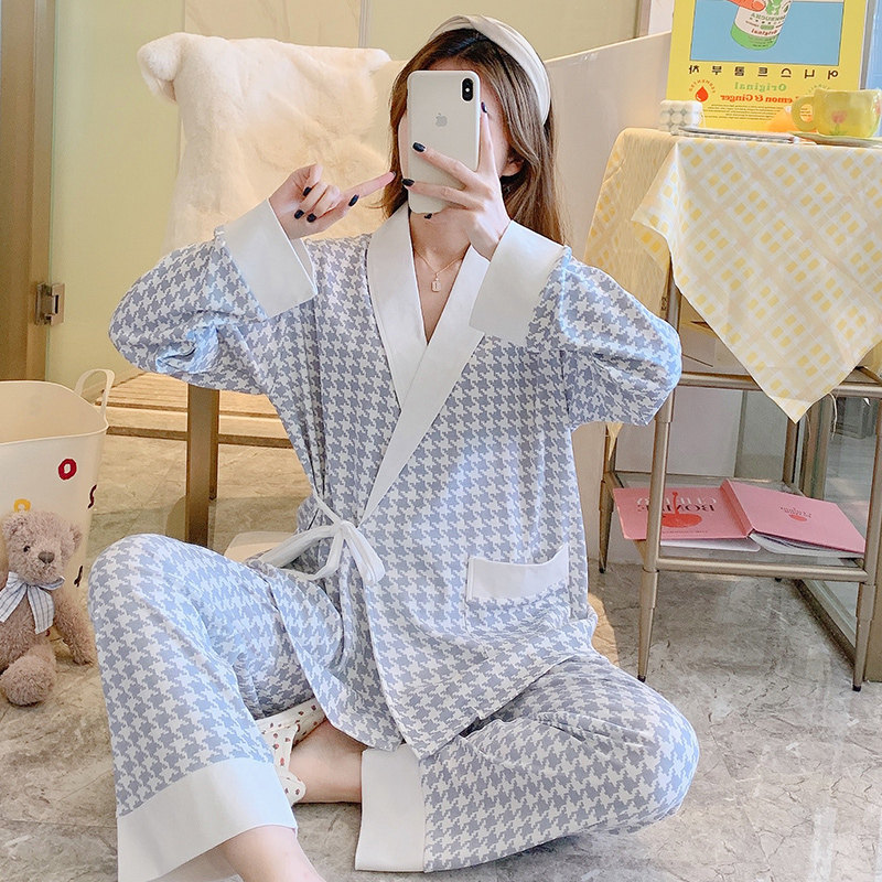 和服月子服3月份产后纯棉2睡衣 喜韵母婴家居服套装