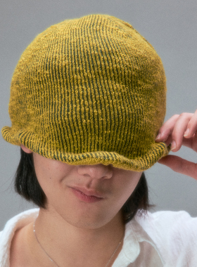 化学制品 貌似是严成玹的针织宝宝帽 C4_BLK/BLU/YLW_BEANIE