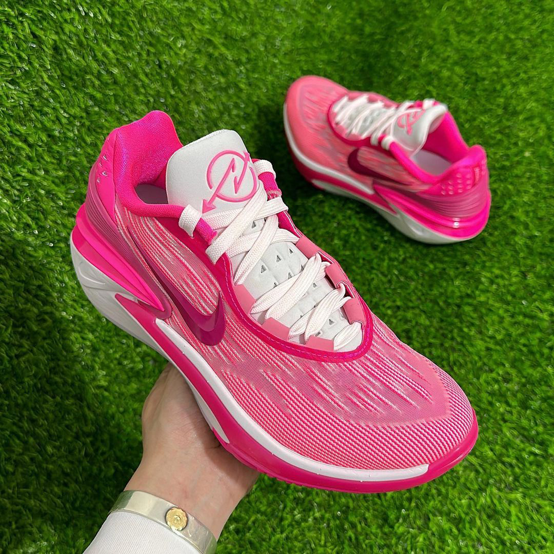 Nike/耐克男鞋 Air Zoom G.T.Cut 2 乳腺粉白色篮球鞋DJ6013-604