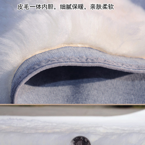 百孝堂护腰带保暖防寒加厚羊毛一体皮毛腰围护胃暖胃护肚子护腹 - 图1