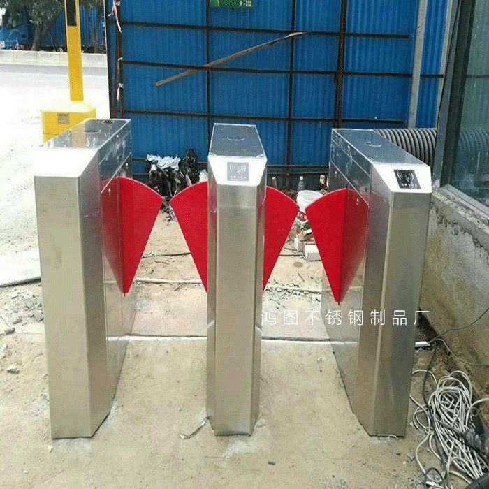 嘉兴人行道双向翼闸桥式翼闸人脸识别工地地铁车站物业幼儿园门禁_虎窝淘