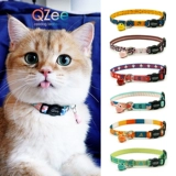 Qzee Anti -Suffocation Cat воротник Zeex Anti -Lelang Buckle может регулировать британские и американские короткометражные круги с шилковой табличкой.