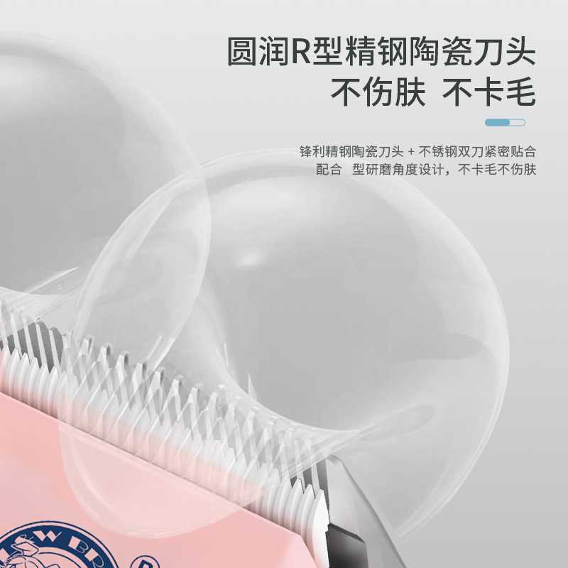 QZee来旺兄弟宠物电推剪狗狗不卡毛猫咪专业剃毛器推子低音低震 - 图0