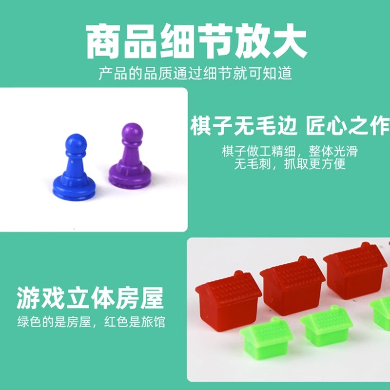 强手棋桌游正版环游世界怀旧儿童益智亲子休闲聚会聚会玩具游戏 - 图3