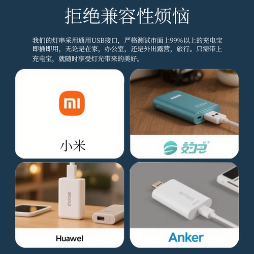 圣诞灯串led灯串装饰灯夜市摆摊氛围灯太阳能串灯户外露营小彩灯 - 图2