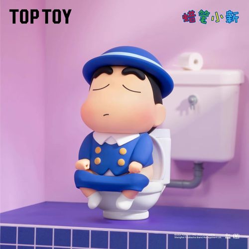 正版TOPTOY蜡笔小新古早新日常系列潮玩手办桌面摆件盲盒 - 图3