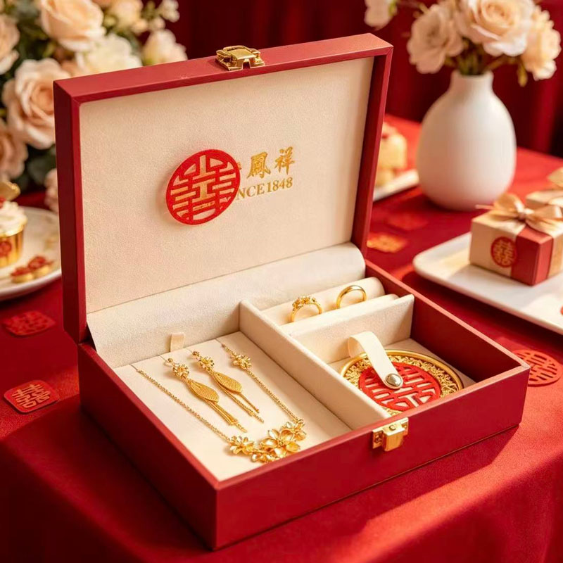 Wedding simulation sand gold long-lasting three-gold hardware jewelry set engagement table ancient bracelet ring necklace