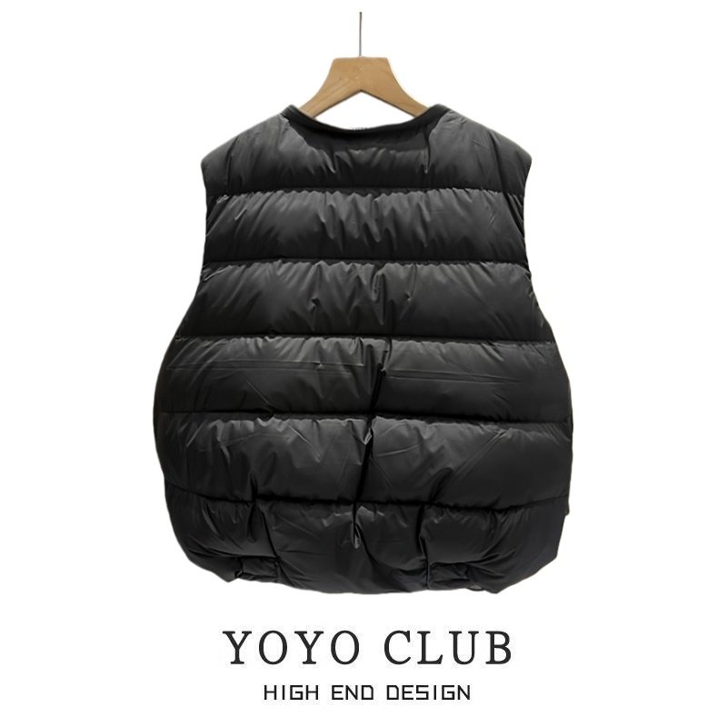 品牌折扣胖MM通勤风单排扣羽绒棉马甲2025年轻薄保暖百搭坎肩背心,淘宝优惠券,粉丝福利购,淘宝优惠卷