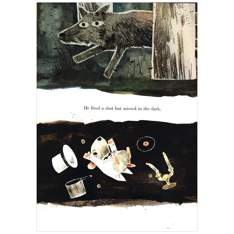 【现货】狼、鸭和老鼠 英文儿童本插画师 进口原版The Wolf The Duck And The Mouse Mac Barnett Jeffers, Oliver - 图3