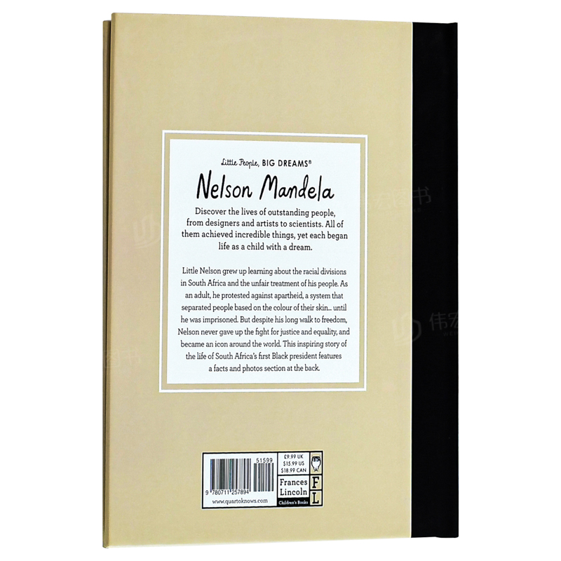 【现货】【小人物，大梦想】纳尔逊·曼德拉 Nelson Mandela儿童绘本英文原版进口人物传记-图1