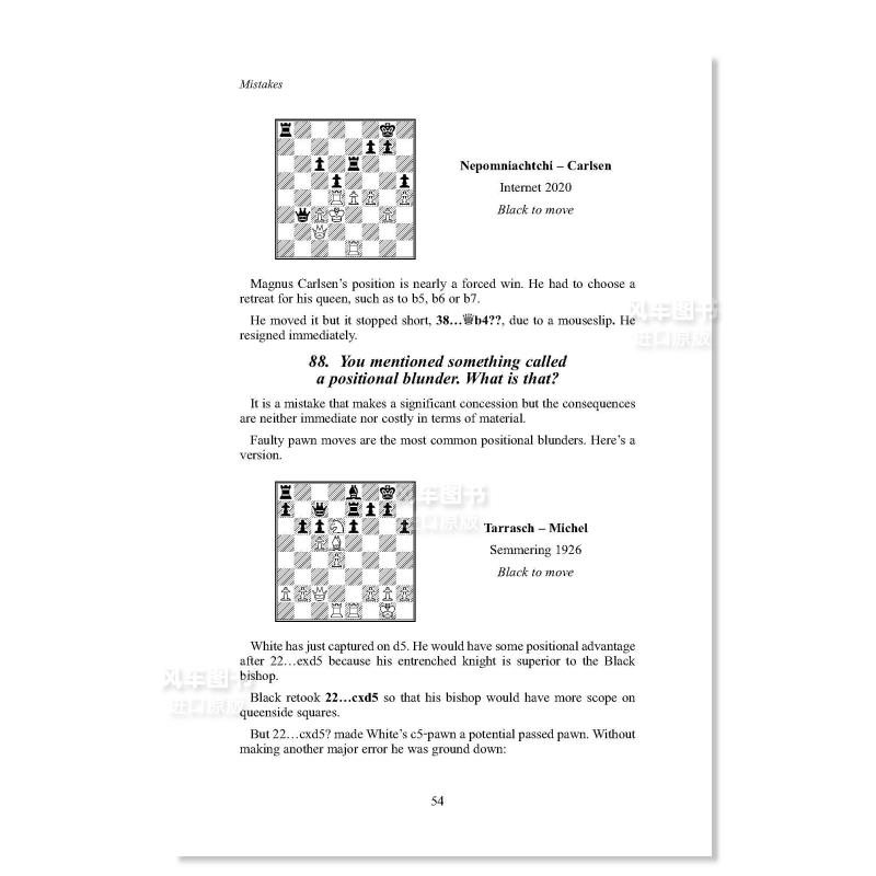 【预 售】500 个国际象棋问答：适用于所有新棋手英文生活综合进口原版书500 Chess Questions Answered: for all new chess playe - 图3