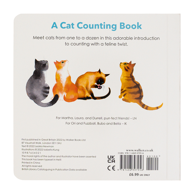 【现货】猫咪小书：数字 123 Cats: A Cat Counting Book英文儿童绘本原版图书进口书籍Lesléa Newman - 图2