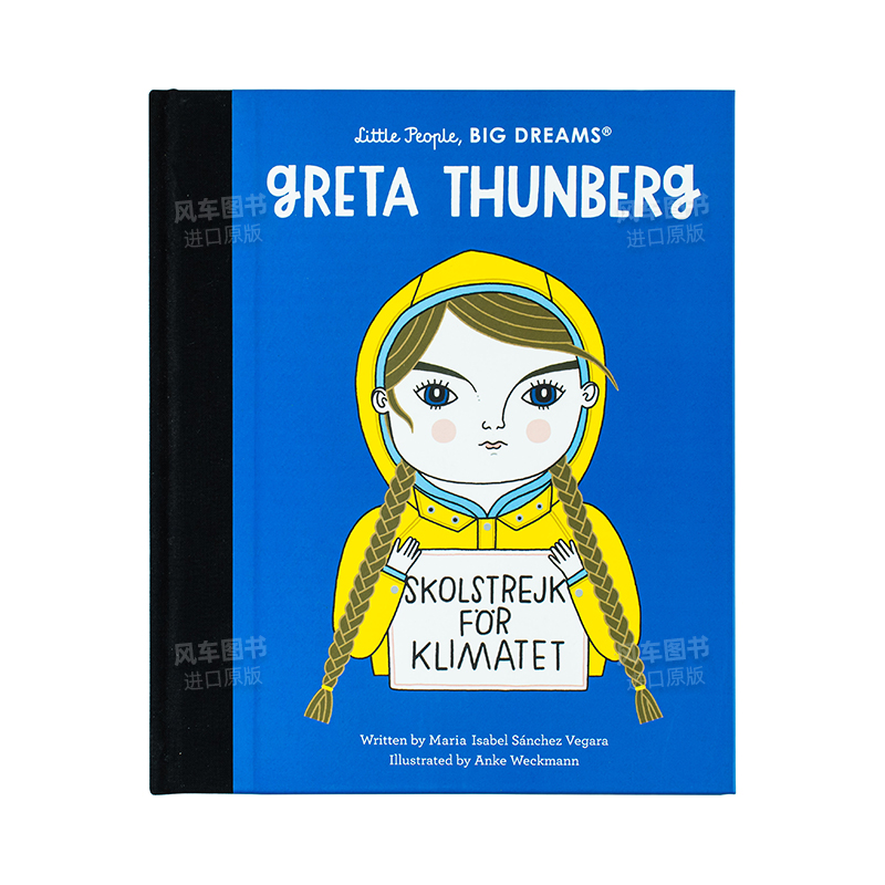 【现货】格雷塔·滕伯格Greta Thunberg 3-6岁儿童启蒙彩图艺术绘本 英文原版 早教学前教育人物故事 进口图书书籍 - 图1