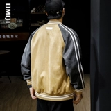 Утепленная бархатная бейсбольная форма, мужская зимняя демисезонная куртка, в американском стиле, увеличенная толщина