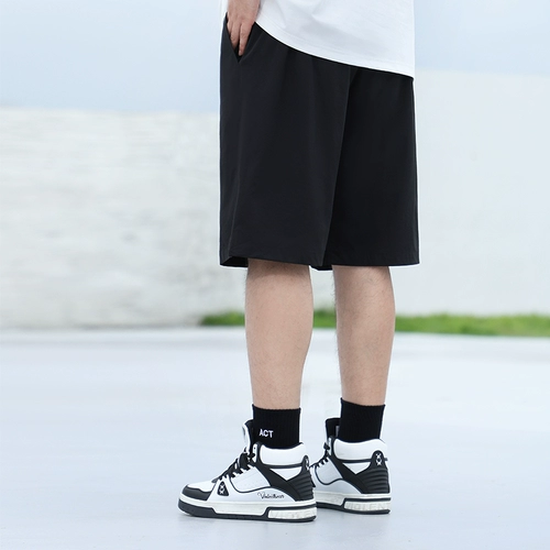 Дышащие летние тонкие спортивные шорты, штаны, большой размер, свободный крой