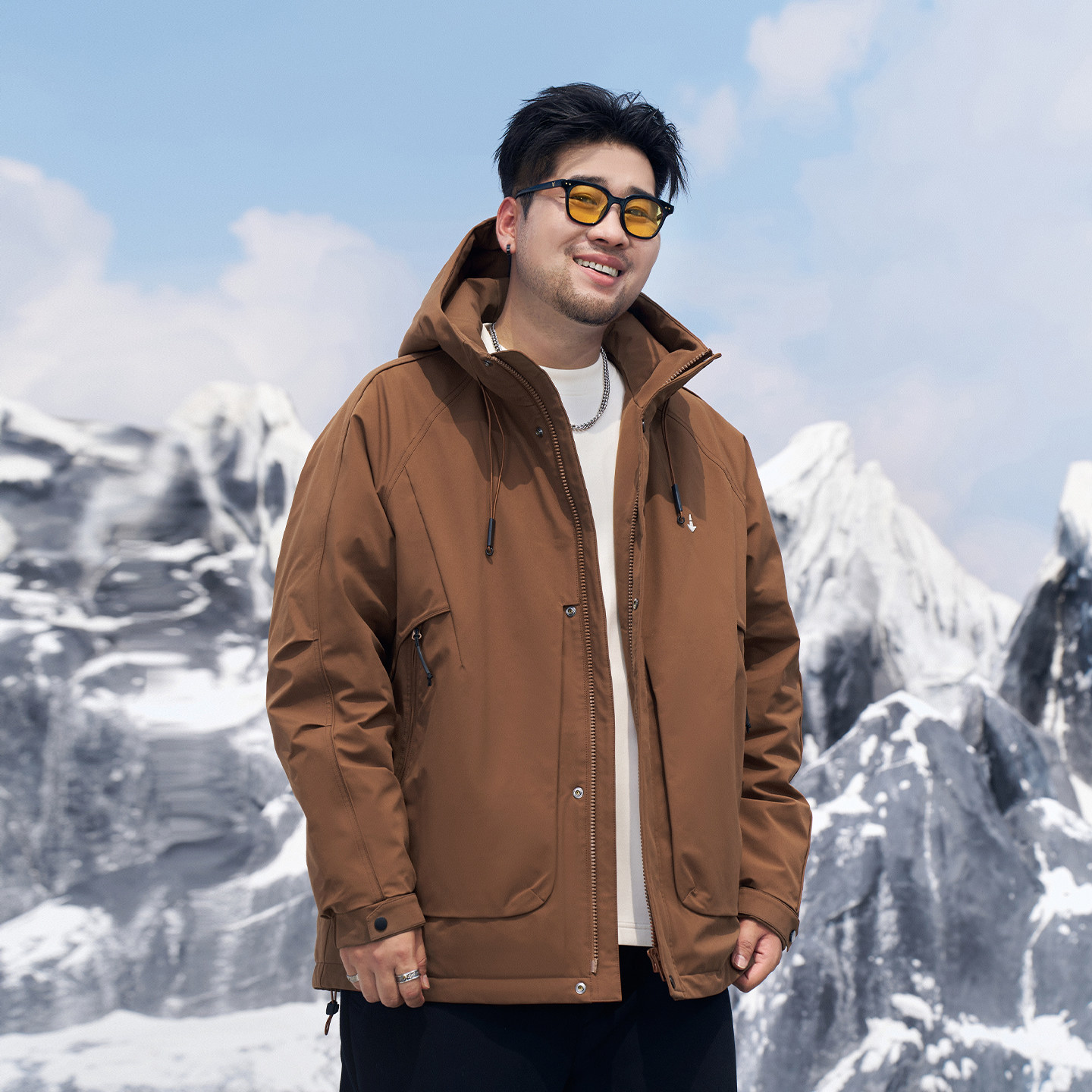 黑劲大码男装冬季厚款保暖连帽羽绒服胖子加肥加大三防户外外套,淘宝优惠券,粉丝福利购,淘宝优惠卷