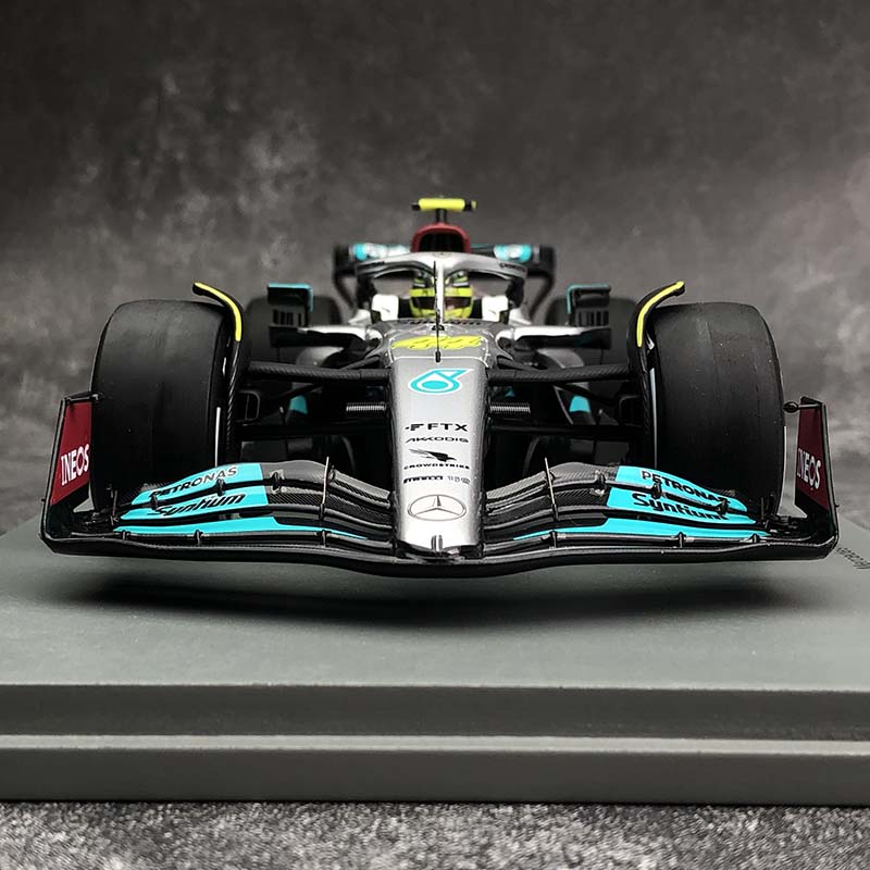 沙沙汽车模型Spark1:18 奔驰F1赛车 汉密尔顿W13 2022法国站300场 - 图2