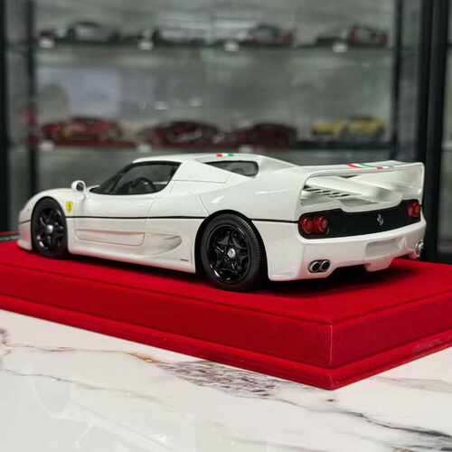 沙沙汽车模型Looksmart 1:18 法拉利 F50  珍珠白超跑汽车模型 - 图0