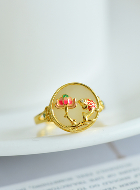 戒指指环新疆和田玉白玉