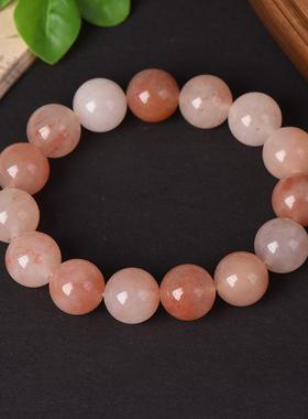 天然水晶橙色太阳石手链