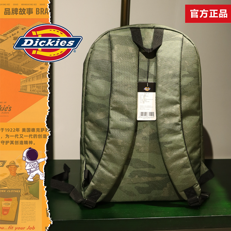 Dickies LOGO印花肩带学生男女款夏新品出行通勤双肩包薄8184-图1