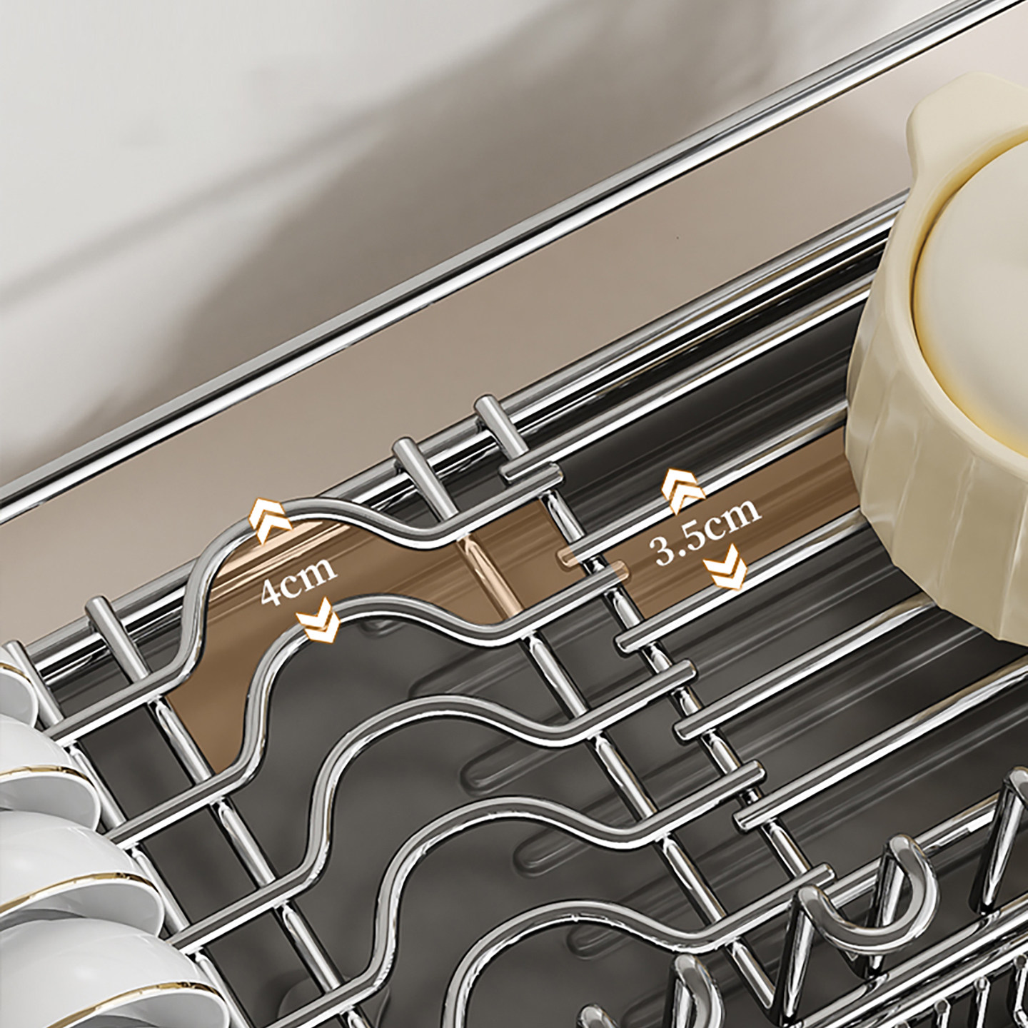 厨伴碗碟收纳架沥水碗架厨房置物架不锈钢碗筷放碗盘收纳架沥水篮,淘宝优惠券,粉丝福利购,淘宝优惠卷