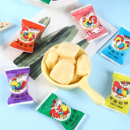 喔喔奶糖500g网红软糖果订婚儿童零食结婚庆喜糖婚糖批发散装年货 - 图1