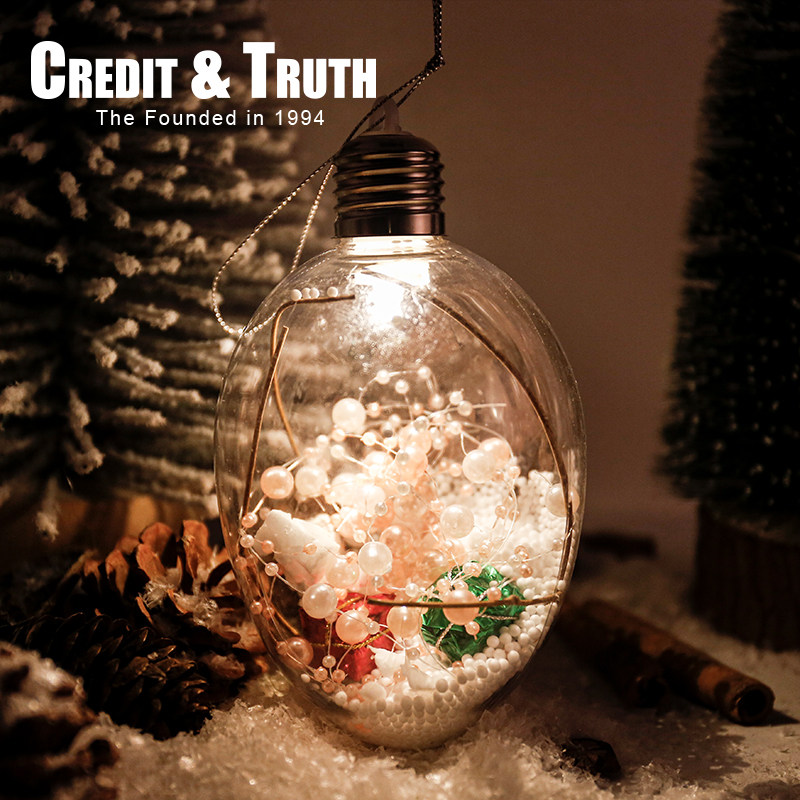 圣诞装饰球圣诞节礼物夜灯装饰品手灯球灯景观场景布置圣诞小礼物