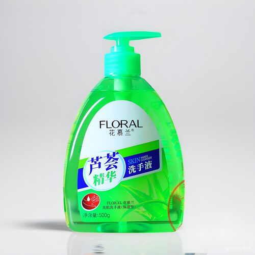 花慕兰500g 芦荟花香护理配方健康清爽洗手液 柠檬男女学生儿童 - 图3