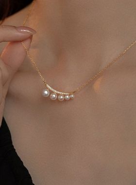 花阁原创女轻奢渐变链颈链锁骨