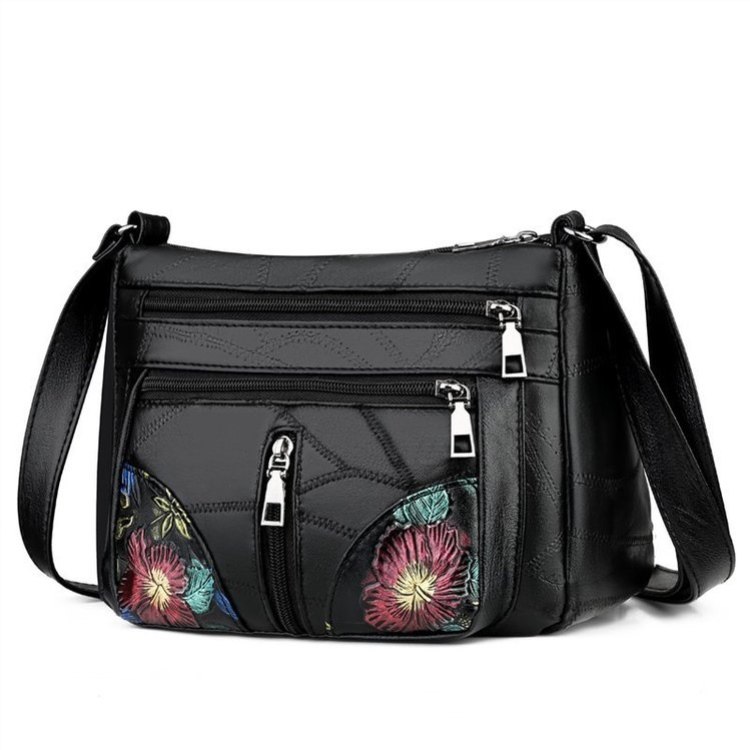 中年女士妈妈包羊皮质感软皮女包百搭时尚大容量单肩斜挎包婆婆包,淘宝优惠券,粉丝福利购,淘宝优惠卷