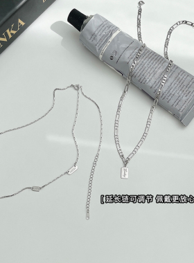 小众设计感锁骨链925女